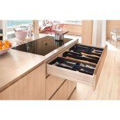 Resim Blum Ambia-line Çekmece İçi Kaşıklık Antrasit-mat Siyah 60 Cm. Modül Zc7s500bs3-60 