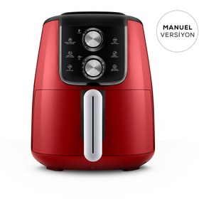 Resim Karaca Air Pro Cook Manuel XL Airfryer Ruby 4L 