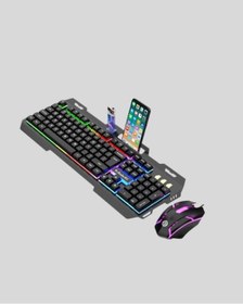 Resim Mey İthalat Pg8018 Led Aydınlatmalı Mekanik Klavye Mouse Oyunlarda Üstün Performans 