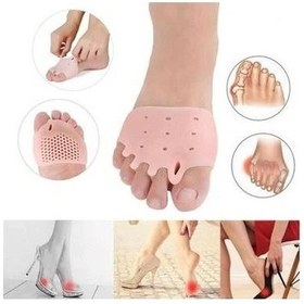 Resim Ramdet 5 Parmak Ayırıcı Makaralı Ayak Koruma Bunyon Silikon Ayak Gömleği 1 Çift 