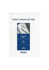Resim Özkan Kurul Karar Defter 40 Yaprak Karton Kapak 