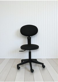 Resim Arji Ayaklı Çalışma Koltuğu Siyah Siyah 