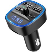 Resim Ranyeek Araç Bluetooth Fm Transmitter: Müzik Akışı Bluetooth/sd/usb , Çift Usb Şarj, Ellerden Özgür Arama, Mavi Ortam Işığı Ve Led Ekran 