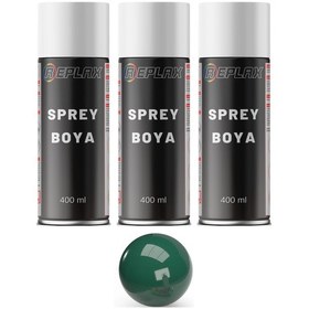 Resim 3 Adet Ral 6016 Türk Yeşili Sprey Boya 400 Ml. 