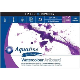 Resim Daler Rowney Aquafine Texture Artboard Sulu Boya Bloğu 10 Yaprak N11.172 
