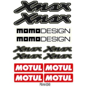 Resim PROMOT Motorsiklet Aksesuar Ekipman Sticker Kask Grenaj Laptop Sticker Seti 0049 