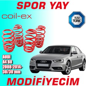 Resim Coil-Ex A4 B8 2008-2014 Arası 30-30Mm Alçaltma Spor Yay Hele 