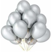 Resim Nedi Balon Metalik Gümüş 100 LÜ PM-72024 