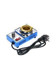 Resim Swdt-11c Endüstriyel Dönüştürülebilir Sıcaklıklı 38mm 250g Bakır Kaplama Paslanmaz Çelik Küçük Daldırma Lehim Tenceresı 100w 220v Eu Şarjı 