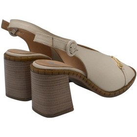 Resim Kadın Deri Sandalet Bej 2511902y Bej 