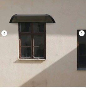 Resim Kapı Üstü Pratik Sundurma 120 X 60 Cm Siyah Ayak-bronz Levha Bronz 