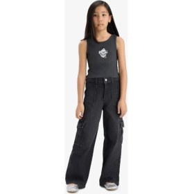 Resim DeFacto Disney Mickey & Minnie Bisiklet Yaka Atlet Kız Çocuk E6519A825HS 