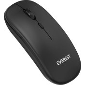 Resim Everest SM-BT12 Siyah 2,4 Ghz + Bt Kablosuz Mouse 