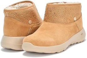 Resim Skechers Kadın On-The-Go Joy-So Glam Martha Stewart Eller Serbest Slip-ins Ayak Bileği Bot, Kestane, 37.5 EU 