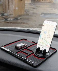 Resim MOBEE Araç İçi Torpido Üstü Kaydırmaz Pad Torpido Organizer Araç İçi Telefon Tutucu Ve Numaratör 