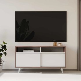 Resim Adore Retro Slide Tv Sehpası - Latte-Soft Beyaz 