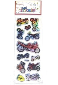 Resim Ticon Sticker 3D Motorsiklet 