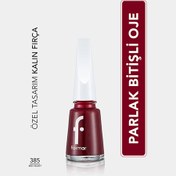Resim Flormar Nail Enamel Yoğun Pigmentli Oje 385 Red Velvet 