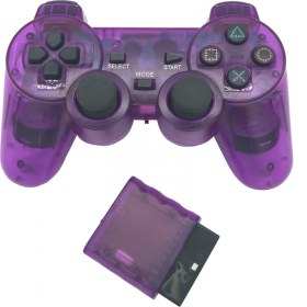 Resim Fsfyb Kablosuz Denetleyici Çift Şok Titreşim Doğru Kontrol Kablosuz Sony Ps2 Playstation 2.4g Gamepad Joystick Uzaktan Kumanda Mor (Yurt Dışından) 