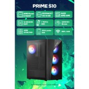 Resim Game Garaj Prime S10 Amd Ryzen 5 7500F 16GB Ram 1tb SSD RX9060XT 16GB Freedos Oyuncu Tavsiye Sistem 
