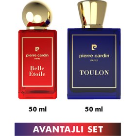 Resim Pierre Cardin Belle Etoile EDP 50 ml Kadın Parfüm ve Toulon EDP 50 ml Erkek Parfüm Seti STCC021319 