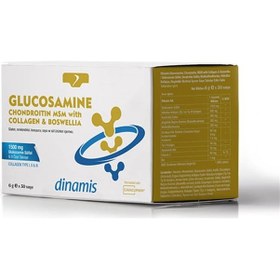 Resim Dinamis Glucosamine Chondroitin Msm With Collagen Boswellia 6 Gr 