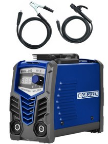 Resim Graizer Alman Gra 200 Amper Profesyonel Dijital Göstergeli Inverter Kaynak Makinesi Lacivert 