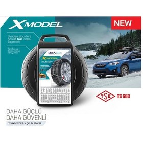 Resim 145x15 Ebatlarına Uyumlu Takmatik X Tipi Kar Patinaj Zinciri 