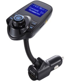 Resim Kingboss Usb Sd Kart Girişli Transmitter Aux Fm Mp3 Çalar Fonksiyonlu Bluetooth Araç Kiti T10 