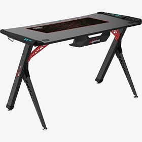 Resim XDrive Profesyonel RGB Ateş Serisi Oyuncu Masası 
