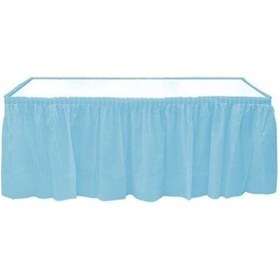Resim Mavi Renkli Plastik Masa Eteği 