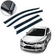 Resim Honda Civic Fc5 2016 Krom Çıtalı Cam Rüzgarlığı 