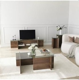 Resim Neostill New Escape Cam Sehpa/Ceviz 