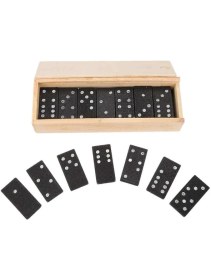 Resim Ahşap Domino Seti 