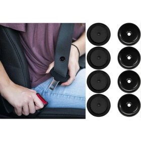 Resim 4 Takım Emniyet Kemeri Durdurma Düğmeleri, Kaymaz Emniyet Kemeri Durdurma Klipsleri Geçmeli Sistem, Kaynak Gerektirmez Emniyet Kemeri Durdurma Düğmesi Düğmeleri Emniyet Kemeri Tokasının Kemerin 