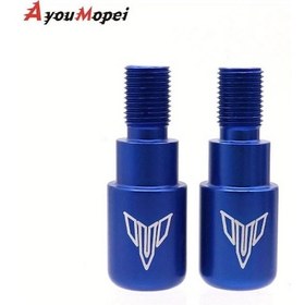 Resim Hightower Mavi Yamaha Mt-07 Mt-09 Mt-10 İçin 7/8'' Dayanıklı Motosipet Elcik Ağırlık Kapak 