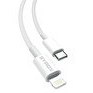 Resim Syrox C147 QC 3.0A 20W 1 MT Type-C - Lightning Şarj - Data Kablosu Beyaz 