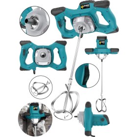 Resim Sturdy 4300 Watt Bakir Sargı 6 Kademe Devirli Ayarlı Elektrikli Alçı Boya ve Harç Karıştırıcı Mikser 