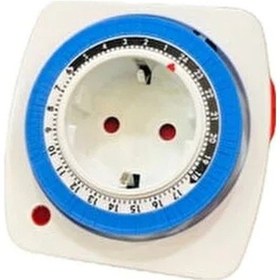 Resim Çok Kaliteli Mekanik Zaman Saatli Priz, 3680w 16 Amper Mekanik Zaman Saati, Manüel Ve Mekanik Priz Akıllı Priz 