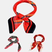 Resim Kadınlar İçin Şık Çekili Kare Eşarp - Yumuşak Esnemeyen, Noel ve yeni 