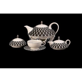 Resim Thun Studıo Galaxy Çay Takımı 6 Kisilik 19 Parça Siyah 