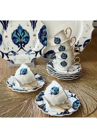 Resim Yamaç Home Valeria İkat 6 Kişilik Çay Fincanı 