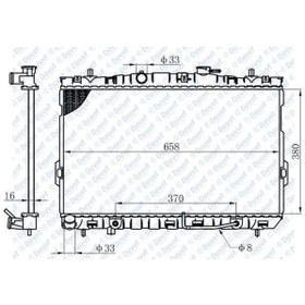 Resim Motor Su Radyatoru Elantra 00 Otomatik Sanzuman 380X658X16 504606906 
