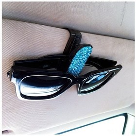 Resim Singree "parlak Taşlı Gözlük Tutucu - Araç Güneşliğine Pratik Ve Şık Aksesuar" 