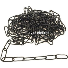 Resim Avize Abajur Askı Zinciri Siyah Renk 50 Cm, 1,2,3,4,5 Metre 
