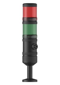 Resim Mesan Ø70 2 Kat Işıklı Kolon Yanıp Sönen Ampul Buzzer Tüp Montaj 24Vdc Ms 439.1.2.24Vdc 