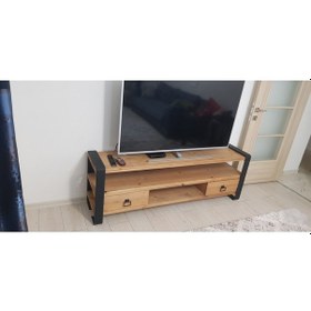 Resim Masif Ahşap Tv Ünitesi (539811450) 