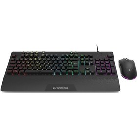 Resim Rampage Eclipse Q Türkce Rgb Kablolu Oyuncu Klavye Mouse Seti Optik 