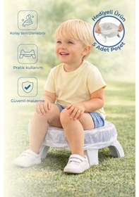 Resim Babyjem Portatif Lazımlık + 5 Poşet 591 Yeni Kum Beji 