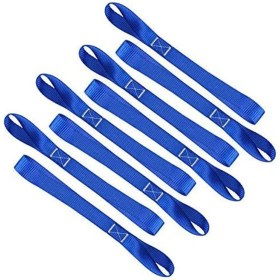 Resim Pshcooe Yumuşak Döngü Bağlama Kayışları (8 Paket) 1800LBS Yük Kapasitesi, 4800LBS Kopma Mukavemeti Ağır Hizmet Tipi Bağlama Halkaları (Yurt Dışından) 